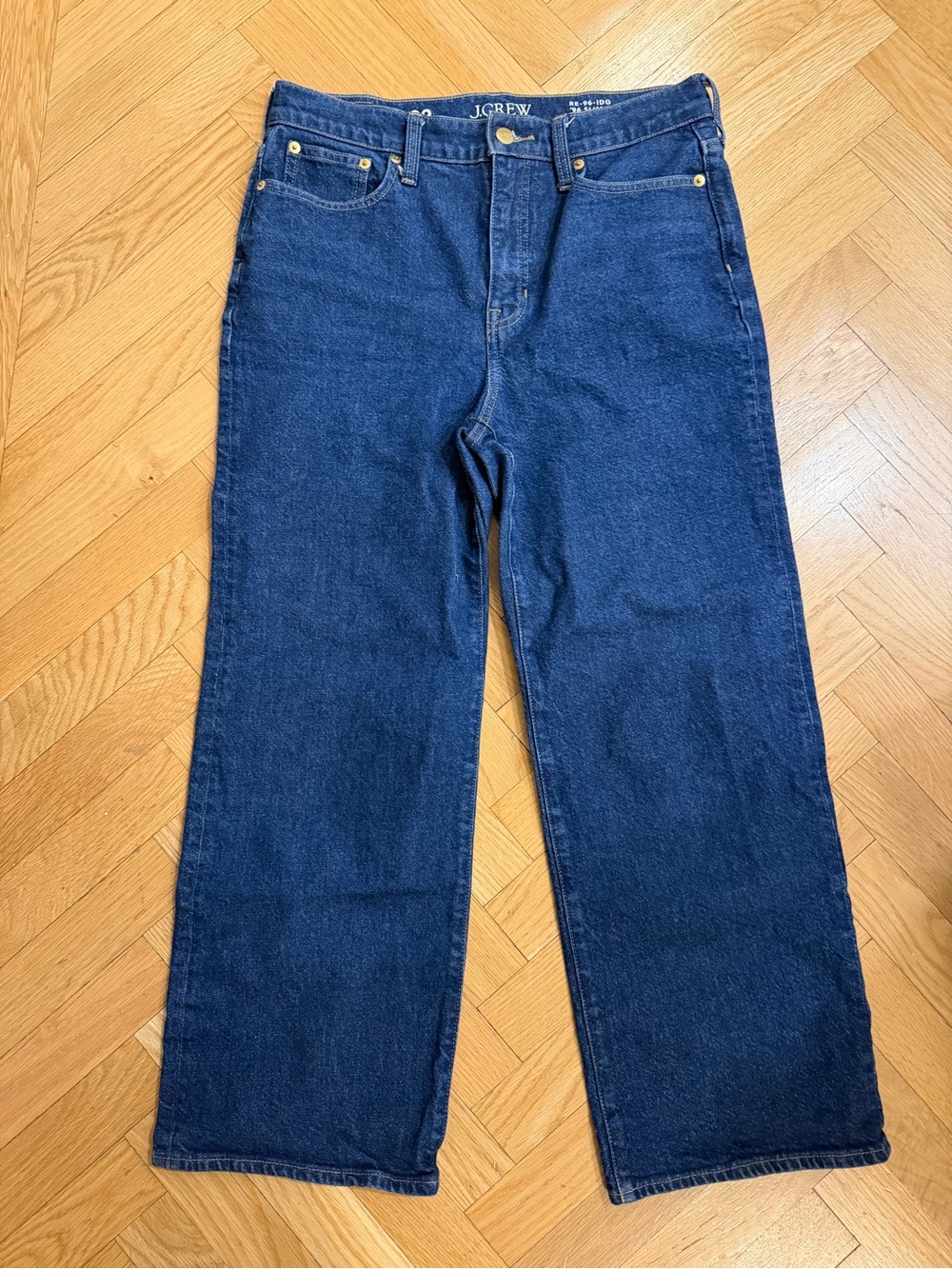 J. Crew 1996 slim-wide jean in dark indigo